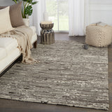 Verde Home by Jaipur Living Nairobi Handmade Striped Dark Brown/ Light Gray Area Rug (10'X14')