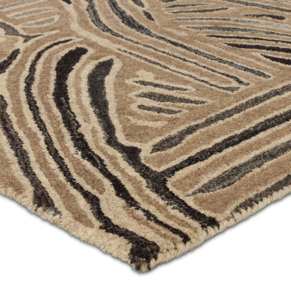 Jaipur Living Pathways by Verde Home Kathmandu Verde Home PVH12 Hand Tufted 100% Wool Abstract Area Rug Light Brown 100% Wool RUG156057