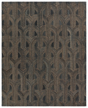 Jaipur Living Pathways by Verde Home Manhattan Verde Home PVH14 Hand Tufted 100% Wool Geometric Area Rug Slate 100% Wool RUG156065