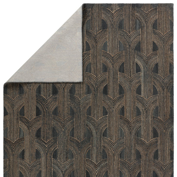 Jaipur Living Pathways by Verde Home Manhattan Verde Home PVH14 Hand Tufted 100% Wool Geometric Area Rug Slate 100% Wool RUG156065