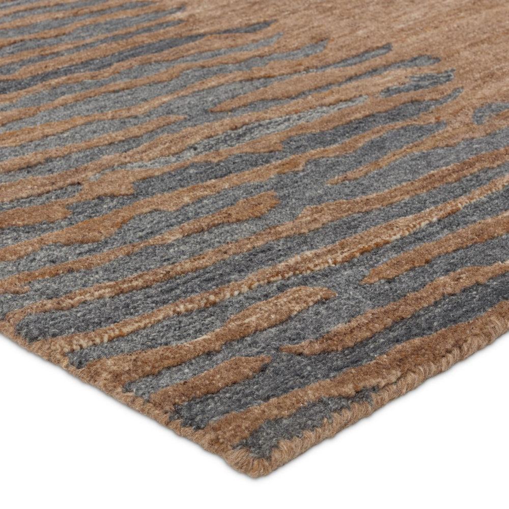 Jaipur Living Pathways by Verde Home Stockholm Verde Home PVH16 Hand Tufted 100% Wool Abstract Area Rug Brown 100% Wool RUG156073