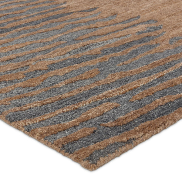 Jaipur Living Pathways by Verde Home Stockholm Verde Home PVH16 Hand Tufted 100% Wool Abstract Area Rug Brown 100% Wool RUG156073