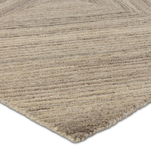 Jaipur Living Pathways by Verde Home Istanbul Verde Home PVH17 Hand Tufted 100% Wool Geometric Area Rug Gray 100% Wool RUG156077