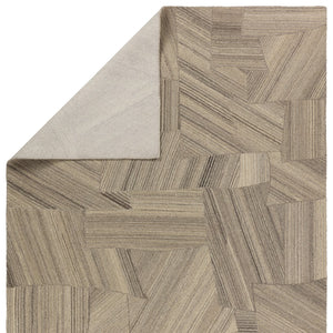 Jaipur Living Pathways by Verde Home Istanbul Verde Home PVH17 Hand Tufted 100% Wool Geometric Area Rug Gray 100% Wool RUG156077