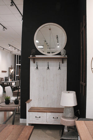 LH Imports Provence Hall Bench 2 Drawer PVN015S