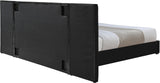 Pablo Velvet / Particle Board / Foam Contemporary Black Velvet King Bed - 119.5" W x 85.5" D x 41.5" H