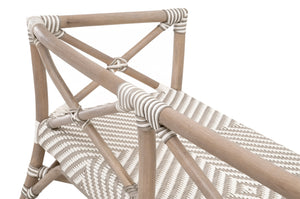 Essentials for Living The Hamptons Palisades Bench 4120.STO-WHT/MGRY