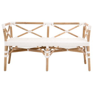 Essentials for Living The Hamptons Palisades Bench 4120.WHT/NAT