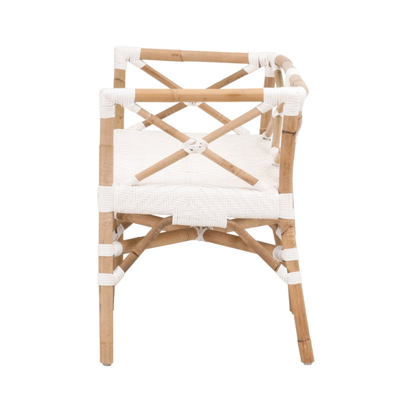Essentials for Living The Hamptons Palisades Bench 4120.WHT/NAT