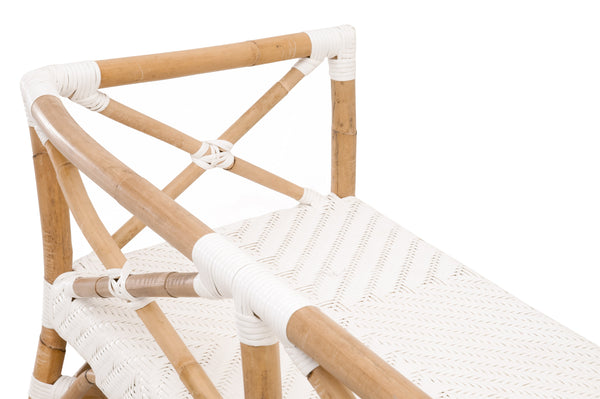 Essentials for Living The Hamptons Palisades Bench 4120.WHT/NAT