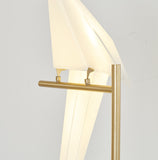 Bethel Gold LED Floor Lamp in Metal & Acrylic