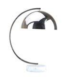 Bethel Chrome Table Lamp in Metal & Marble