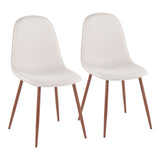 Pebble Chair - Set of 2 - Walnut Frame
