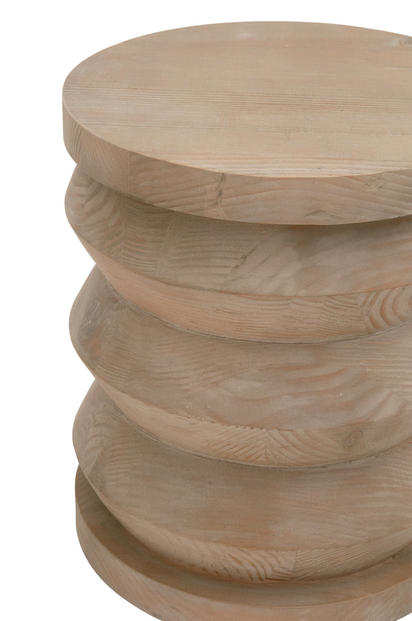 Essentials for Living Bella Antique Pier Accent Table 8029.SGRY-PNE