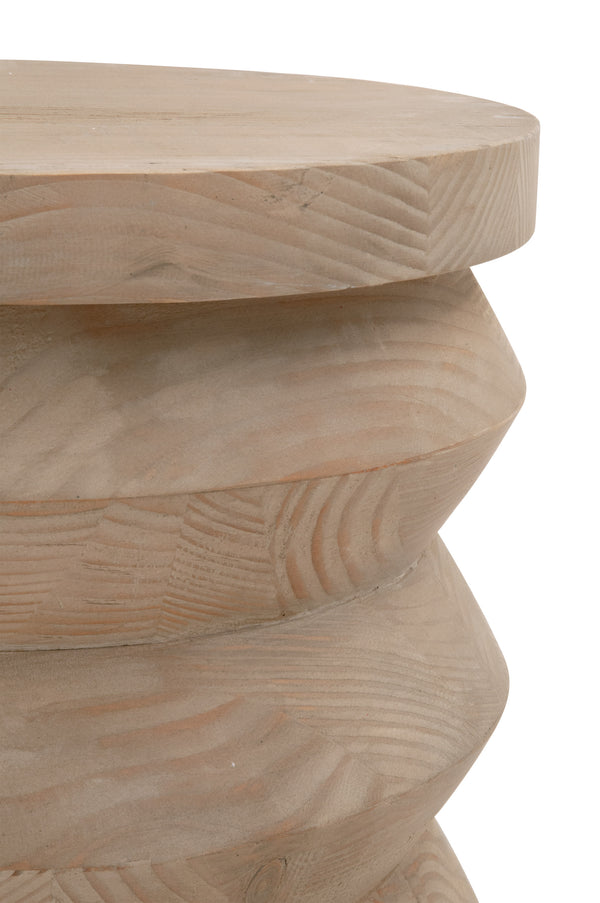 Essentials for Living Bella Antique Pier Accent Table 8029.SGRY-PNE