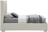 Pierce Linen Textured Fabric: 22% Linen, 33% Cotton, 35% Polyester / Metal / Engineered Wood / Foam Mid Century Modern Beige Linen Textured Fabric Twin Bed - 46" W x 84.3" D x 54.5" H