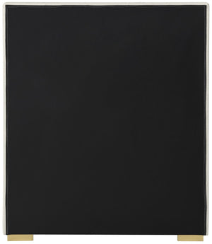 Pierce Linen Textured Fabric: 22% Linen, 33% Cotton, 35% Polyester / Metal / Engineered Wood / Foam Mid Century Modern Beige Linen Textured Fabric Twin Bed - 46" W x 84.3" D x 54.5" H