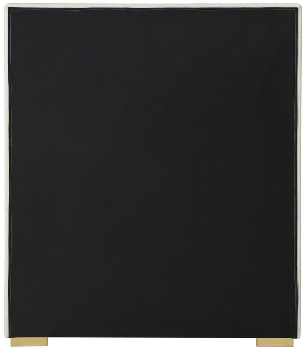 Pierce Linen Textured Fabric: 22% Linen, 33% Cotton, 35% Polyester / Metal / Engineered Wood / Foam Mid Century Modern Beige Linen Textured Fabric Twin Bed - 46" W x 84.3" D x 54.5" H