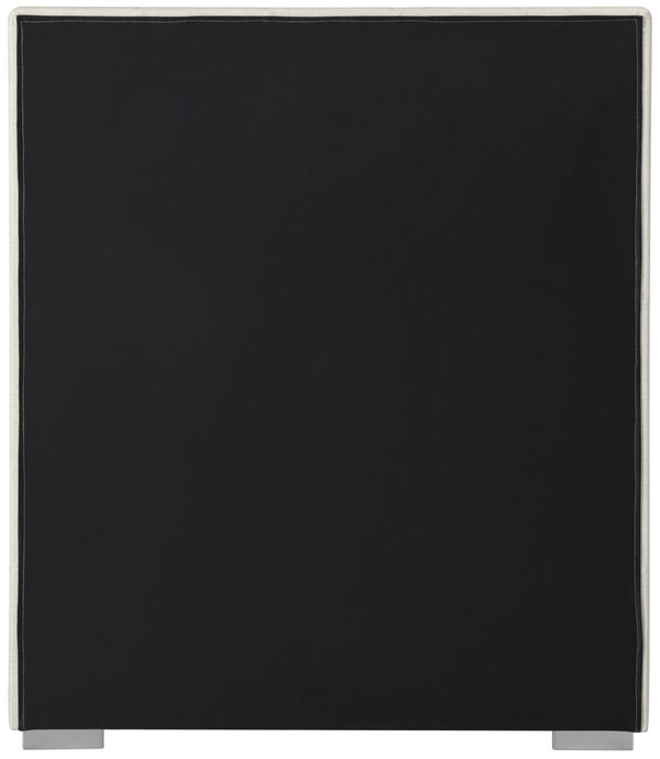 Pierce Linen Textured Fabric: 22% Linen, 33% Cotton, 35% Polyester / Metal / Engineered Wood / Foam Mid Century Modern Beige Linen Textured Fabric Twin Bed - 46" W x 84.3" D x 54.5" H