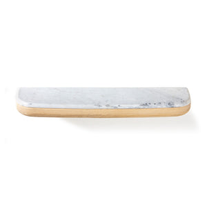 Union Home Pillar Wall Shelve Calm Nature Ash Wood, Marble