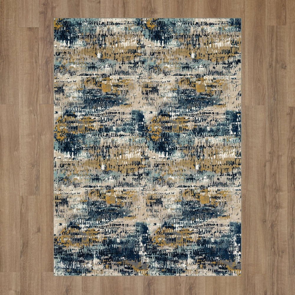Karastan Rugs Placid Majolica Blue 9' 6" x 12' 11" Area Rug