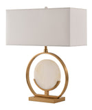 Bethel White & Gold Table Lamp in Metal & Marble