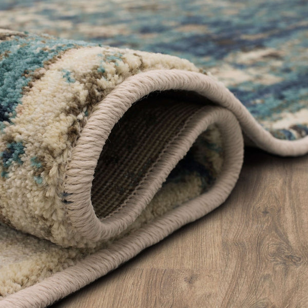 Karastan Rugs Precipice Lagoon 9' 6" x 12' 11" Area Rug