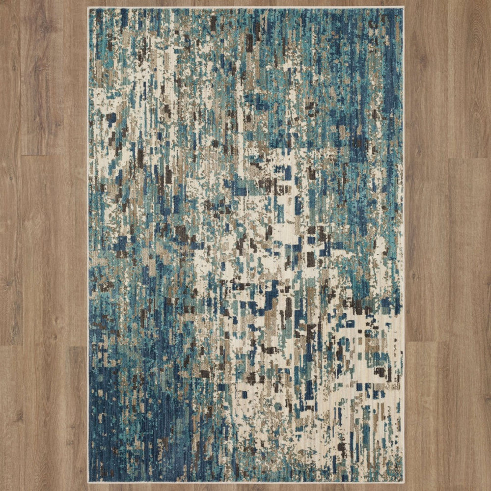 Karastan Rugs Precipice Lagoon 9' 6" x 12' 11" Area Rug