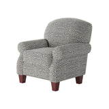 Fusion 532-C Transitional Accent Chair 532-C Faux Skin Carbon Accent Chair