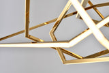 Bethel Gold LED Chandelier in Stainless Steel & Acrylic