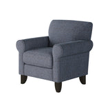 Fusion 512-C Transitional Accent Chair 512-C  Sugarshack Navy Accent Chair