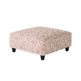 Fusion 109-C Transitional Cocktail Ottoman 109-C Clover Coral 38" Square Cocktail Ottoman