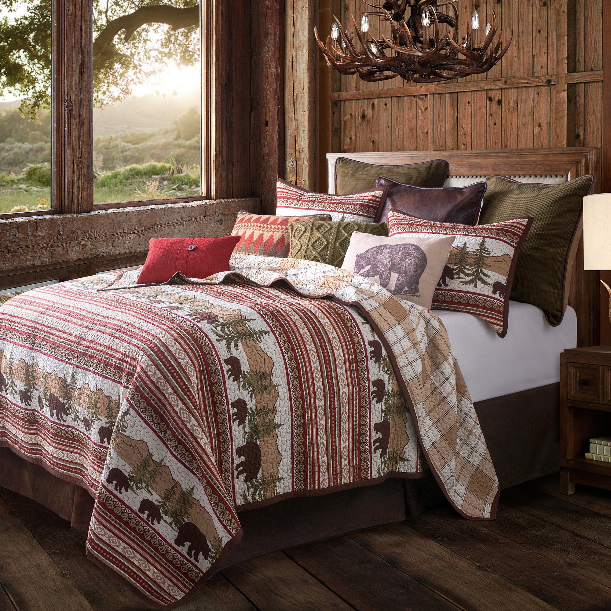 HiEnd Accents Bear Trail Cozy Quilt Set - Thumbnail 4