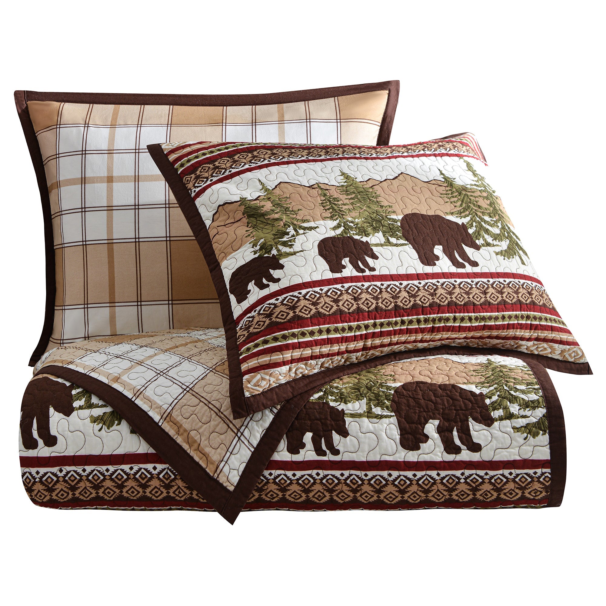 HiEnd Accents Bear Trail Cozy Quilt Set - Thumbnail 2