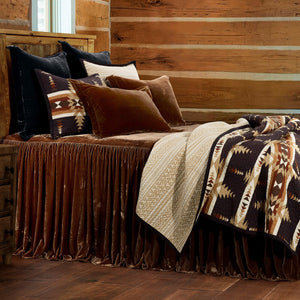 HiEnd Accents Yosemite Reversible Quilt Set QL1839-TW-OC Multi Color Face and Back: 100% cotton; Fill: 100% polyester 68x88x0.1