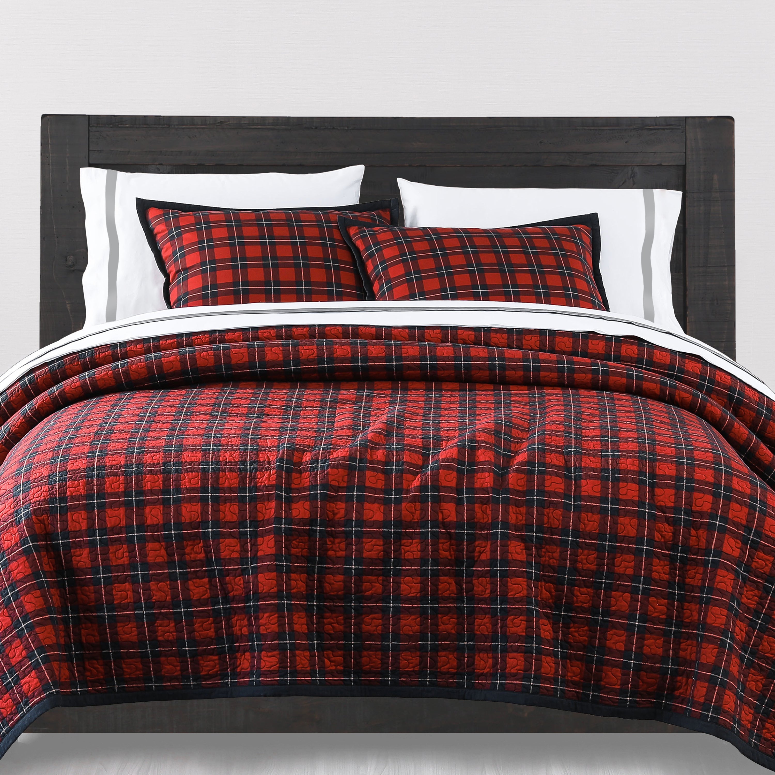 Woodland Plaid Reversible Quilt Set