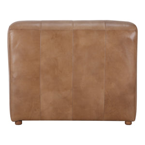 Moe's Home Ramsay Leather Slipper Chair Tan