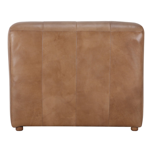 Moe's Home Ramsay Leather Slipper Chair Tan