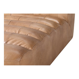 Moe's Home Ramsay Leather Chaise Tan