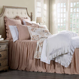 HiEnd Accents Colette Reversible Quilt Set QN2110-TW-BH Blush Face: 100% Cotton. Back: 100% Cotton. Filling: 100% polyester 68x88x1