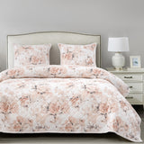 HiEnd Accents Colette Reversible Quilt Set QN2110-TW-BH Blush Face: 100% Cotton. Back: 100% Cotton. Filling: 100% polyester 68x88x1