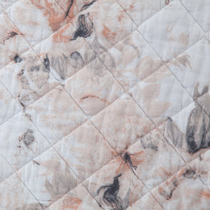 HiEnd Accents Colette Reversible Quilt Set QN2110-TW-BH Blush Face: 100% Cotton. Back: 100% Cotton. Filling: 100% polyester 68x88x1