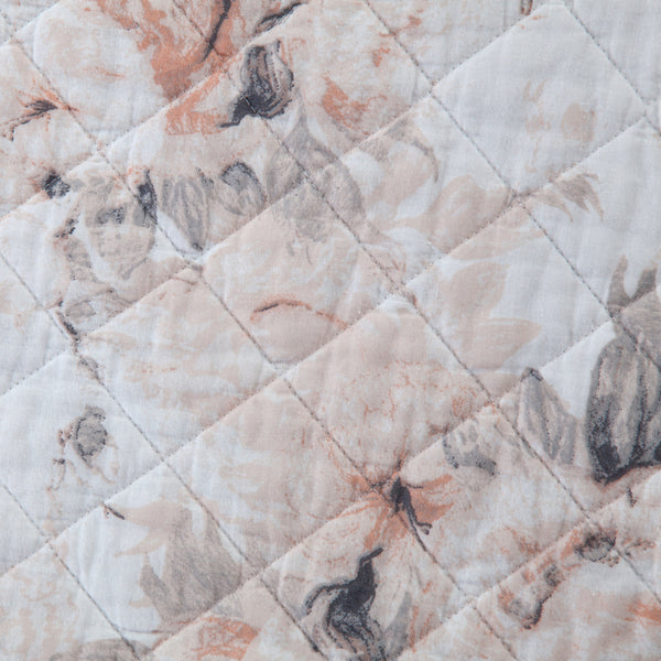 HiEnd Accents Colette Reversible Quilt Set QN2110-TW-BH Blush Face: 100% Cotton. Back: 100% Cotton. Filling: 100% polyester 68x88x1