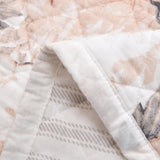 HiEnd Accents Colette Reversible Quilt Set QN2110-TW-BH Blush Face: 100% Cotton. Back: 100% Cotton. Filling: 100% polyester 68x88x1