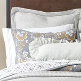 HiEnd Accents Abbie Western Paisley Reversible Quilt Set QN2111-TW-GY Gray Face: 100% Cotton. Back: 100% Cotton. Filling: 100% polyester 68x88x1