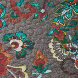 HiEnd Accents Abbie Western Paisley Reversible Quilt Set QN2111-TW-TL Teal Face: 100% Cotton. Back: 100% Cotton. Filling: 100% polyester 68x88x1