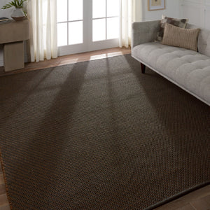 Jaipur Living Quinton Sena QTN03 Handwoven Handmade Outdoor Natural Rug Black 6' x 9'