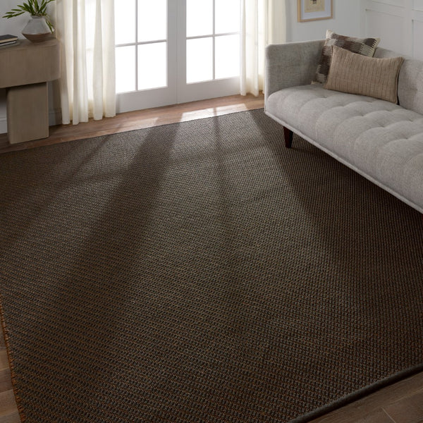 Jaipur Living Quinton Sena QTN03 Handwoven Handmade Outdoor Natural Rug Black 6' x 9'