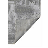 AMER Rugs Quartz QUA-2 Hand-Knotted Geometric Modern & Contemporary Area Rug Silver 10' x 14'