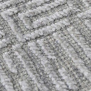 AMER Rugs Quartz QUA-2 Hand-Knotted Geometric Modern & Contemporary Area Rug Silver 10' x 14'